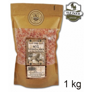 SÓL HIMALAJSKA RÓŹOWA GRUBA DO MŁYNKÓW 1 KG